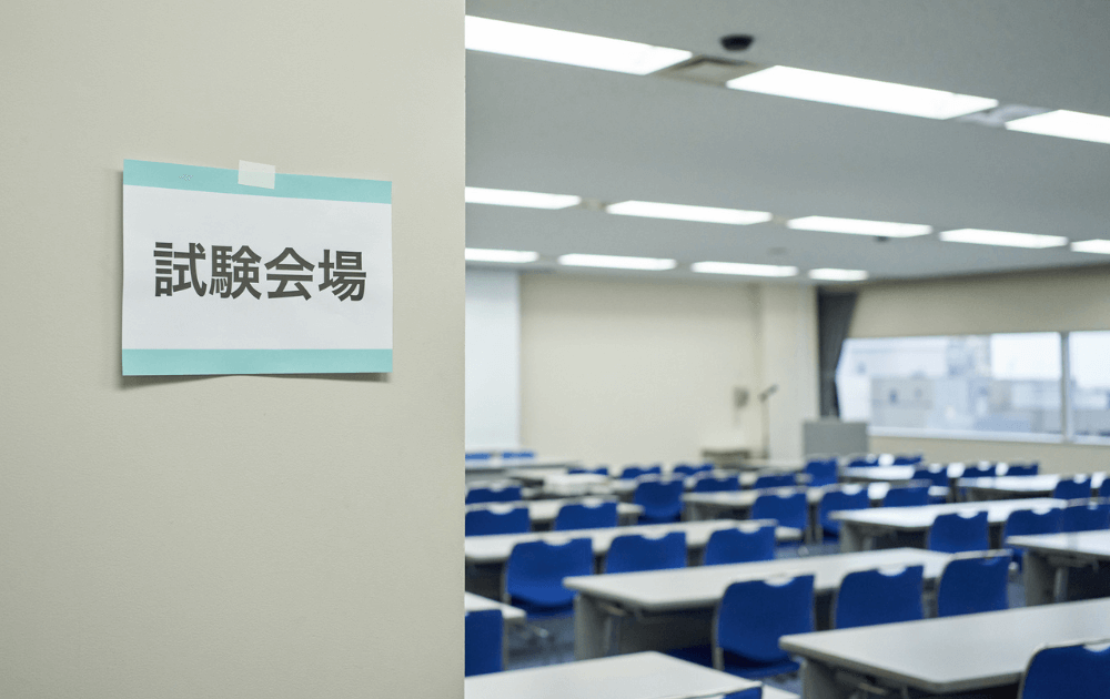 試験会場の画像。FP３級・２級試験は日本全国に受検地・試験会場が設置されている。日本FP協会ときんざいの受検地・試験会場は違うので注意が必要。